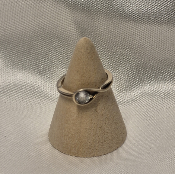 PANDORA ALE 52 925 SPARKLING SIMPLE Sterling Ring.  Beautiful Sz 6 - Picture 3 of 9